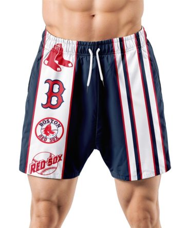 Boston Red Sox Hawaiian Shorts Classic Color Contrast