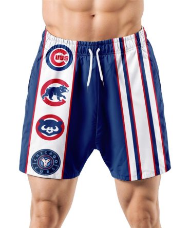 Chicago Cubs Hawaiian Shorts Classic Color Contrast