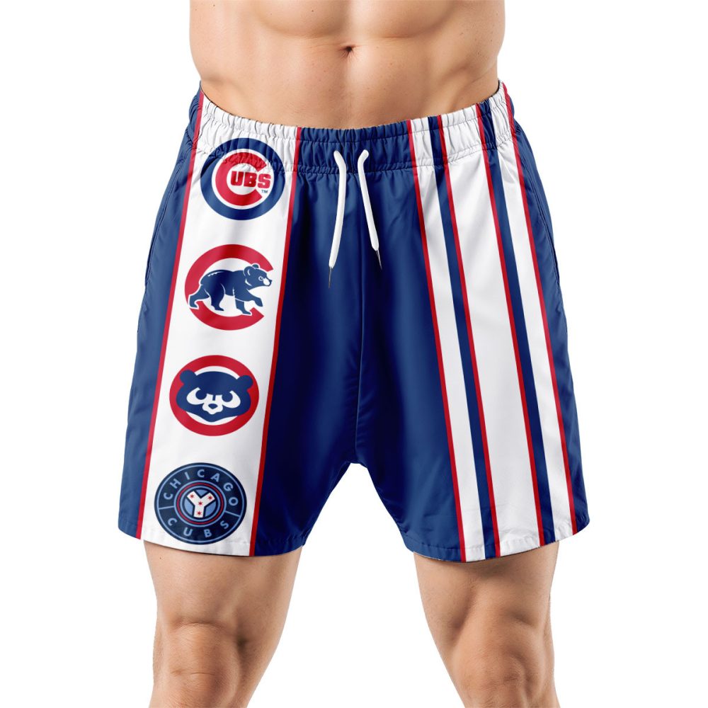 Chicago Cubs Hawaiian Shorts Classic Color Contrast