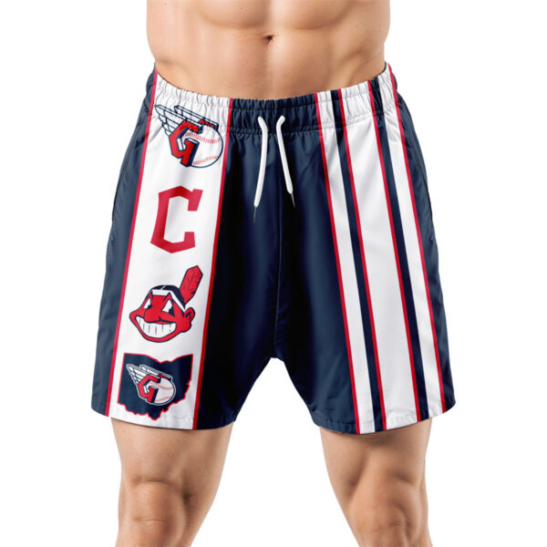 Cleveland Guardians Hawaiian Shorts Classic Color Contrast - Image 5