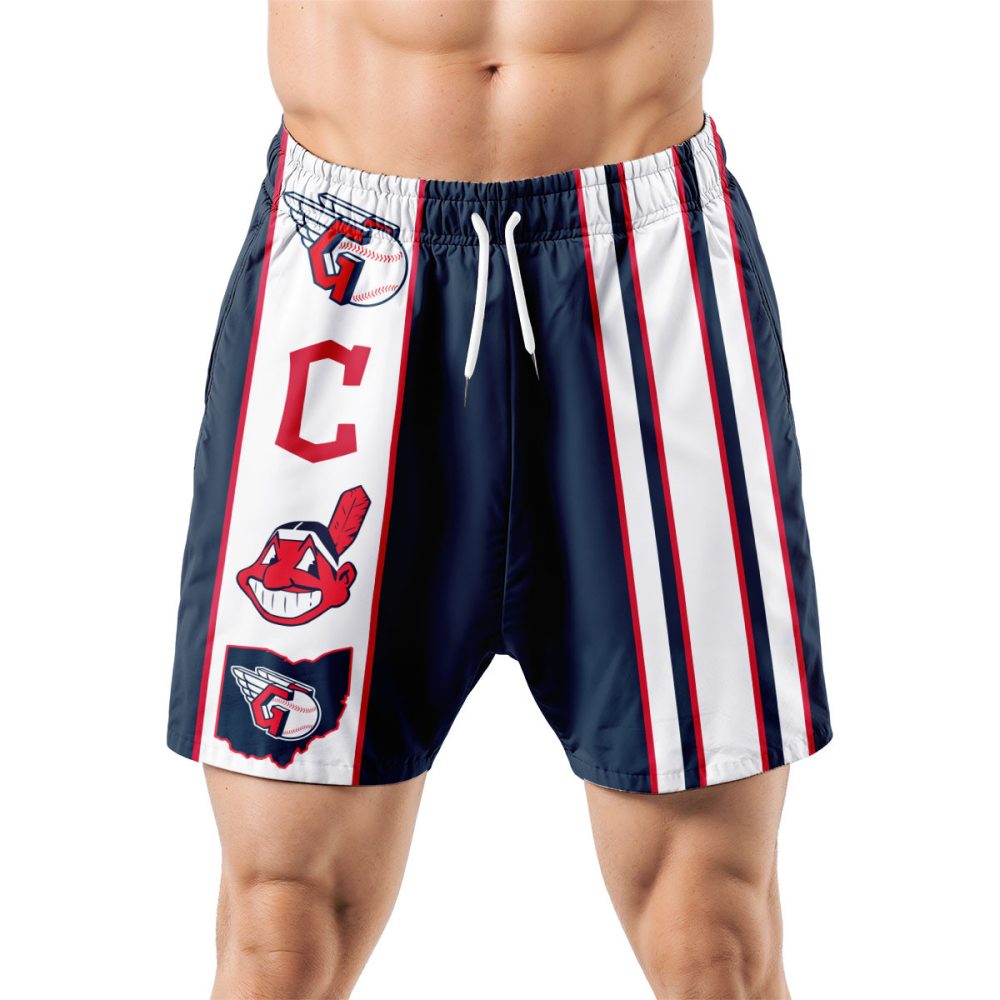 Cleveland Guardians Hawaiian Shorts Classic Color Contrast