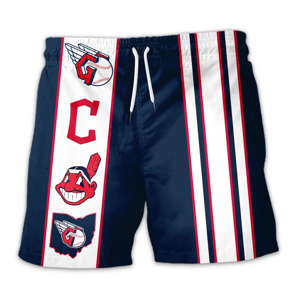 Cleveland Guardians Hawaiian Shorts Classic Color Contrast - Image 2