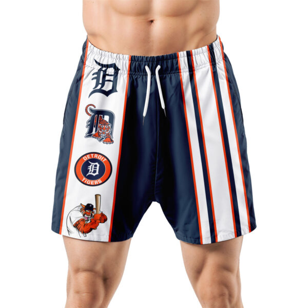 Detroit Tigers Hawaiian Shorts Classic Color Contrast - Image 5