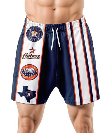 Houston Astros Hawaiian Shorts Classic Color Contrast