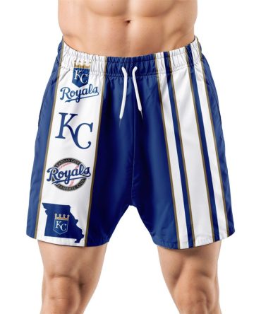 Kansas City Royals Hawaiian Shorts Classic Color Contrast