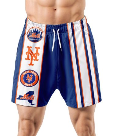 New York Mets Hawaiian Shorts Classic Color Contrast