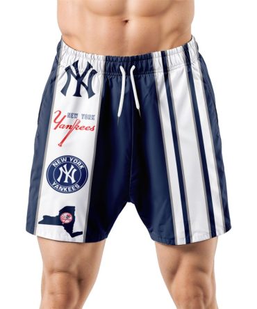 New York Yankees Hawaiian Shorts Classic Color Contrast