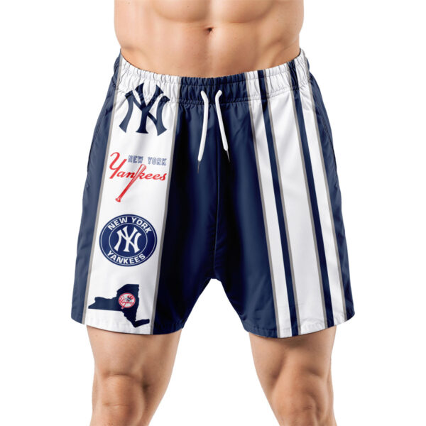 New York Yankees Hawaiian Shorts Classic Color Contrast - Image 5