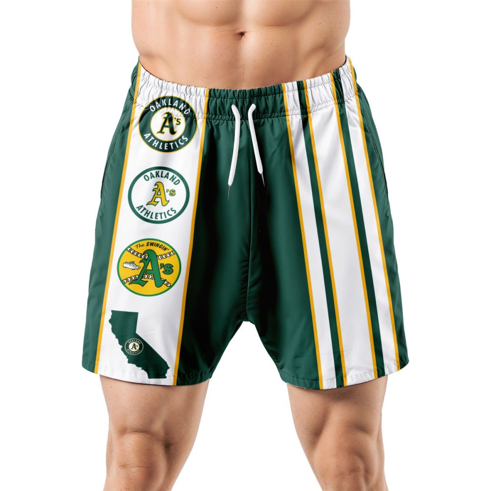 Oakland Athletics Hawaiian Shorts Classic Color Contrast