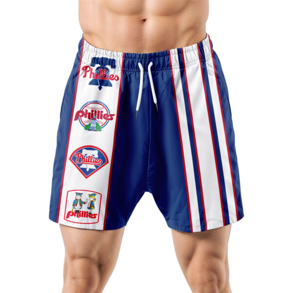 Philadelphia Phillies Hawaiian Shorts Classic Color Contrast - Image 5