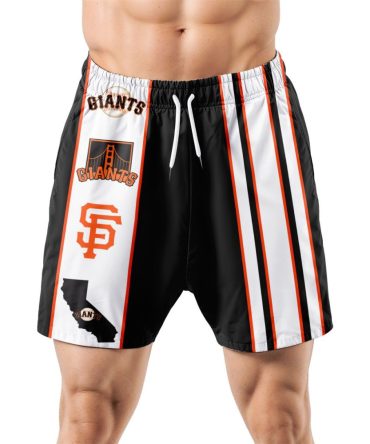 San Francisco Giants Hawaiian Shorts Classic Color Contrast