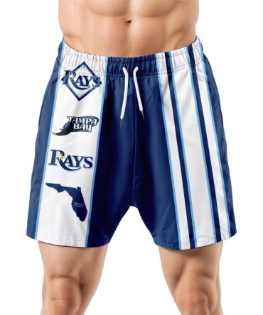 Tampa Bay Rays Hawaiian Shorts Classic Color Contrast
