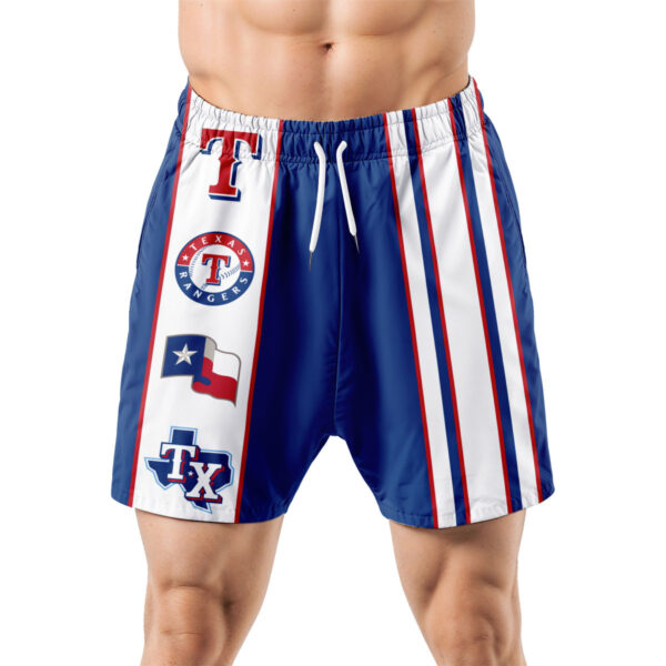 Texas Rangers Hawaiian Shorts Classic Color Contrast - Image 5