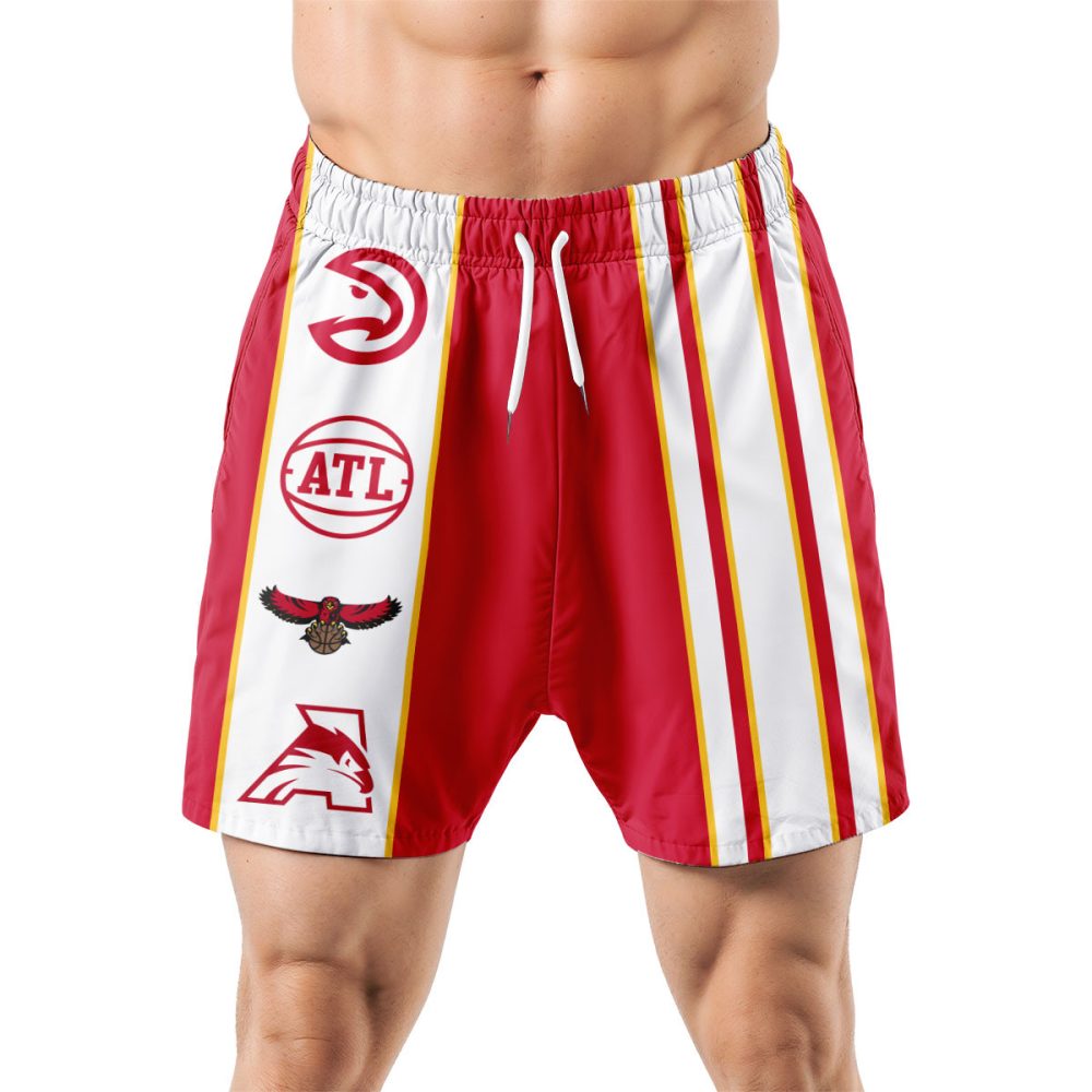 Atlanta Hawks Hawaiian Shorts Classic Color Contrast