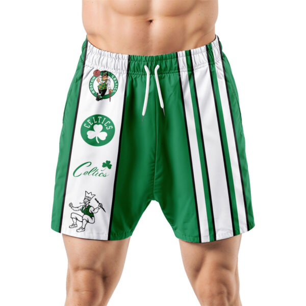 Boston Celtics Hawaiian Shorts Classic Color Contrast - Image 5