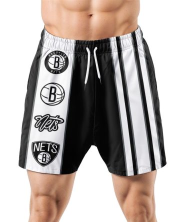 Brooklyn Nets Hawaiian Shorts Classic Color Contrast