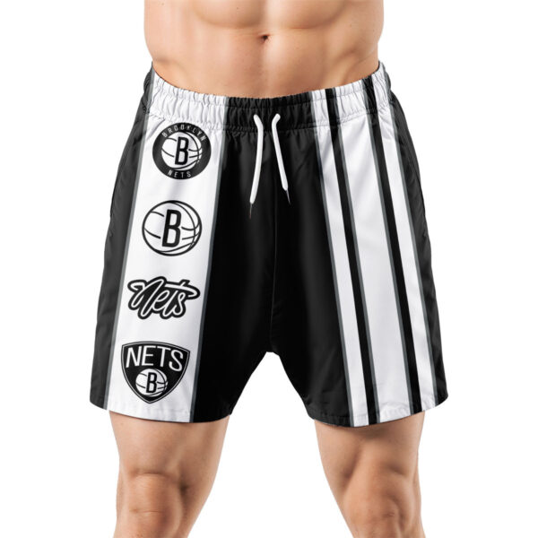 Brooklyn Nets Hawaiian Shorts Classic Color Contrast - Image 5