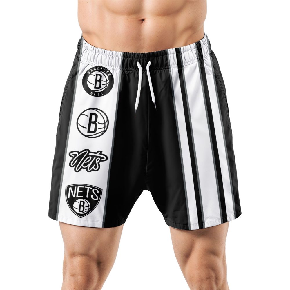 Brooklyn Nets Hawaiian Shorts Classic Color Contrast