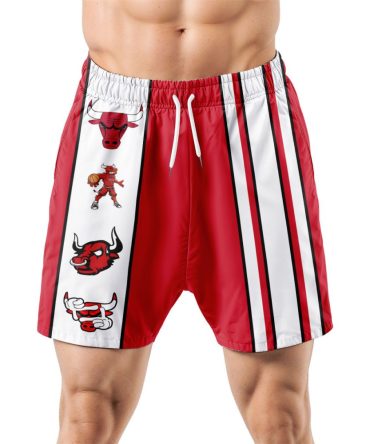Chicago Bulls Hawaiian Shorts Classic Color Contrast