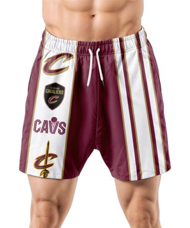 Cleveland Cavaliers Hawaiian Shorts Classic Color Contrast