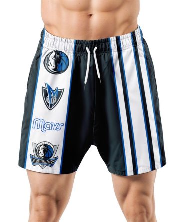 Dallas Mavericks Hawaiian Shorts Classic Color Contrast