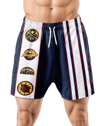 Denver Nuggets Hawaiian Shorts Classic Color Contrast