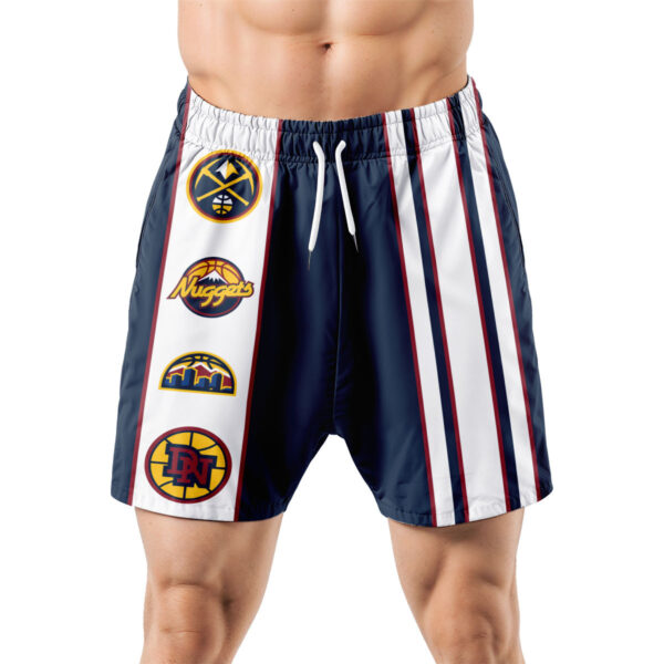 Denver Nuggets Hawaiian Shorts Classic Color Contrast - Image 5