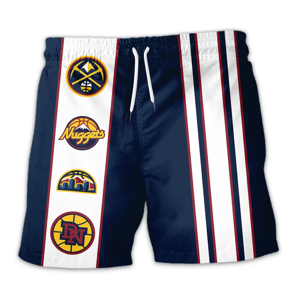 Denver Nuggets Hawaiian Shorts Classic Color Contrast - Image 3