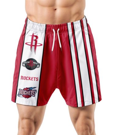 Houston Rockets Hawaiian Shorts Classic Color Contrast