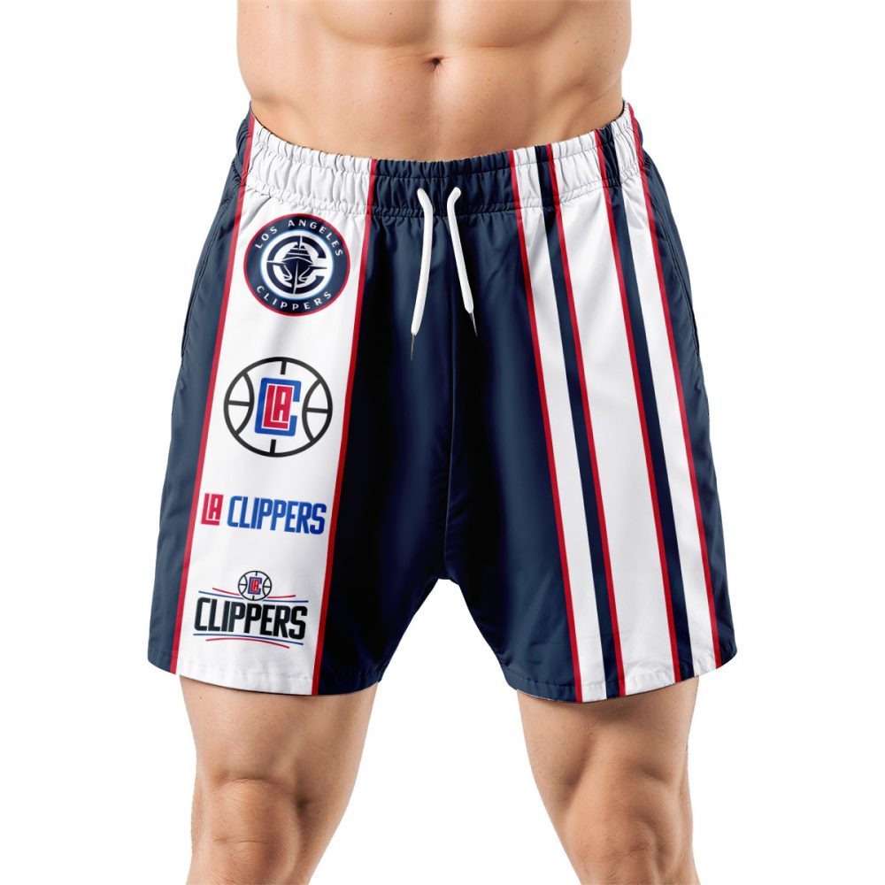 Los Angeles Clippers Hawaiian Shorts Classic Color Contrast