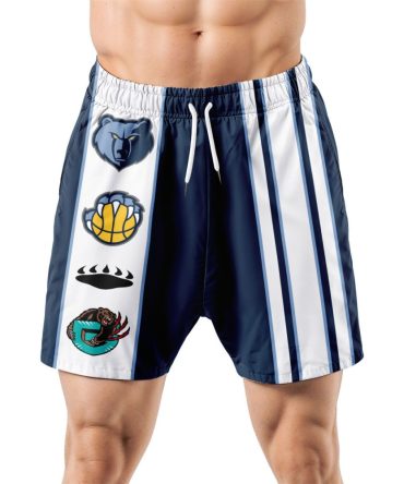 Memphis Grizzlies Hawaiian Shorts Classic Color Contrast