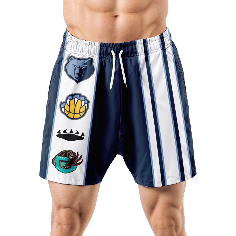 Memphis Grizzlies Hawaiian Shorts Classic Color Contrast