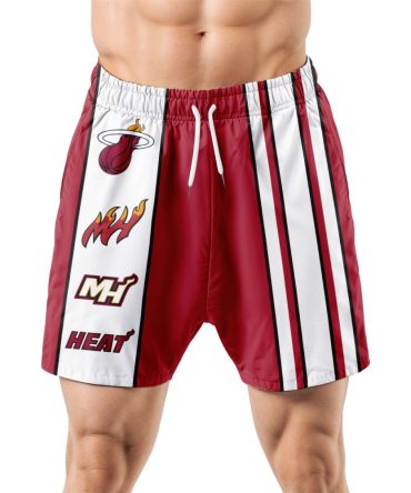 Miami Heat Hawaiian Shorts Classic Color Contrast