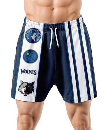 Minnesota Timberwolves Hawaiian Shorts Classic Color Contrast