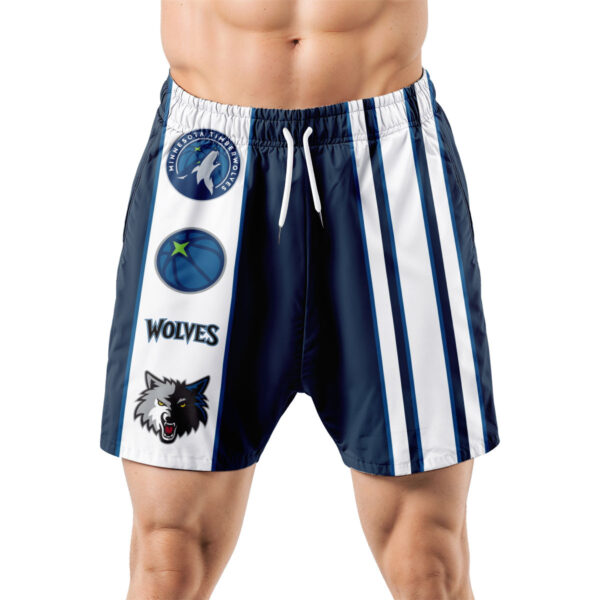 Minnesota Timberwolves Hawaiian Shorts Classic Color Contrast - Image 5