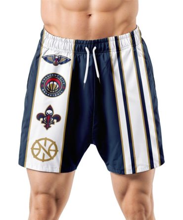 New Orleans Pelicans Hawaiian Shorts Classic Color Contrast