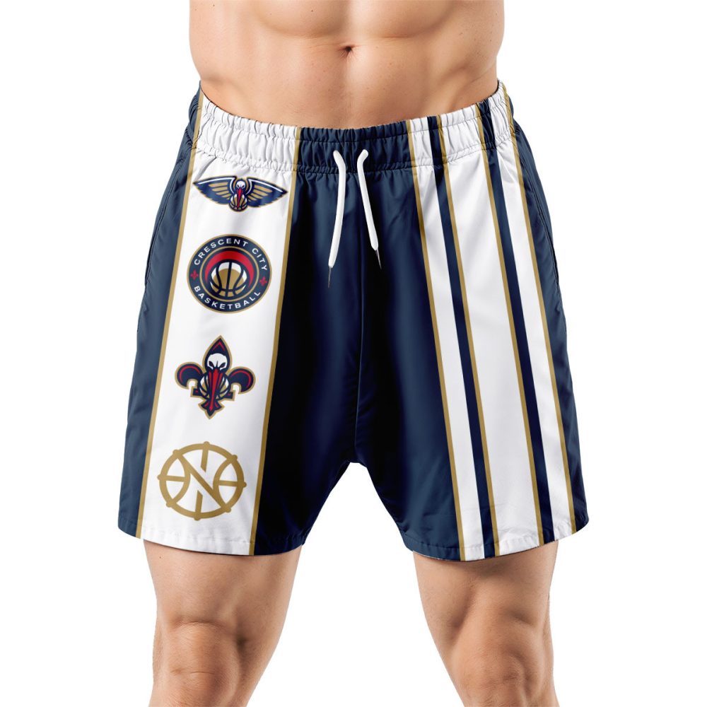 New Orleans Pelicans Hawaiian Shorts Classic Color Contrast