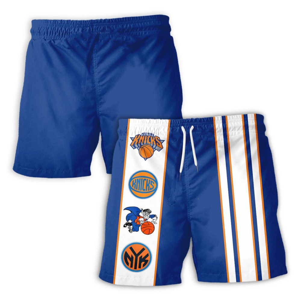 New York Knicks Hawaiian Shorts Classic Color Contrast - Image 2