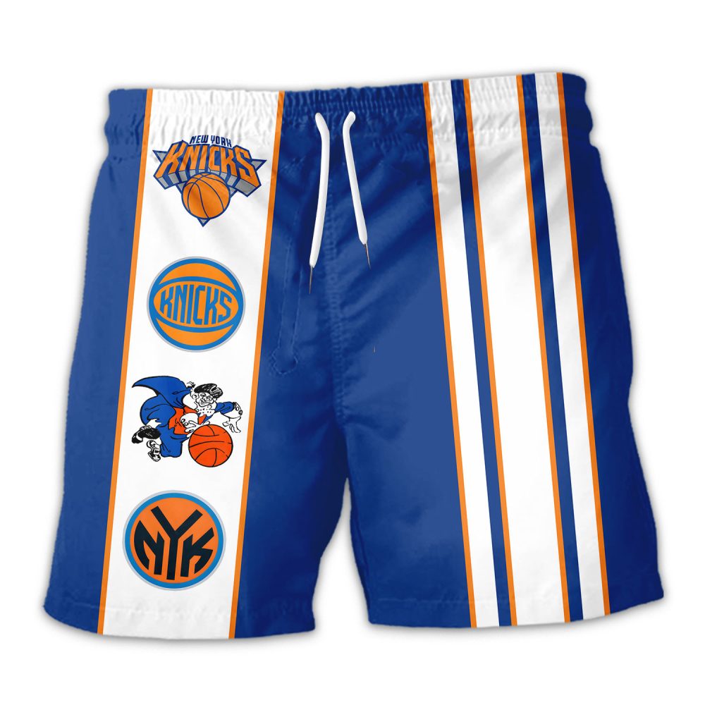 New York Knicks Hawaiian Shorts Classic Color Contrast - Image 3