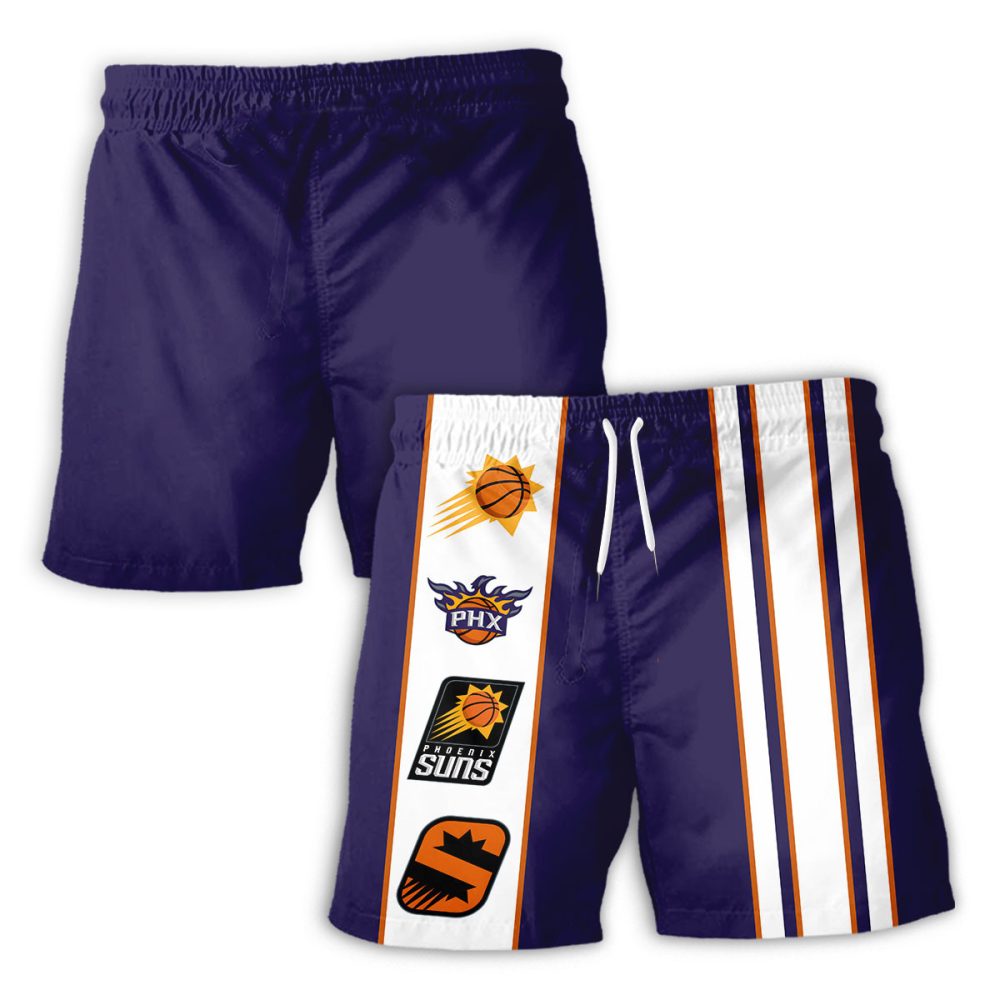 Phoenix Suns Hawaiian Shorts Classic Color Contrast - Image 2