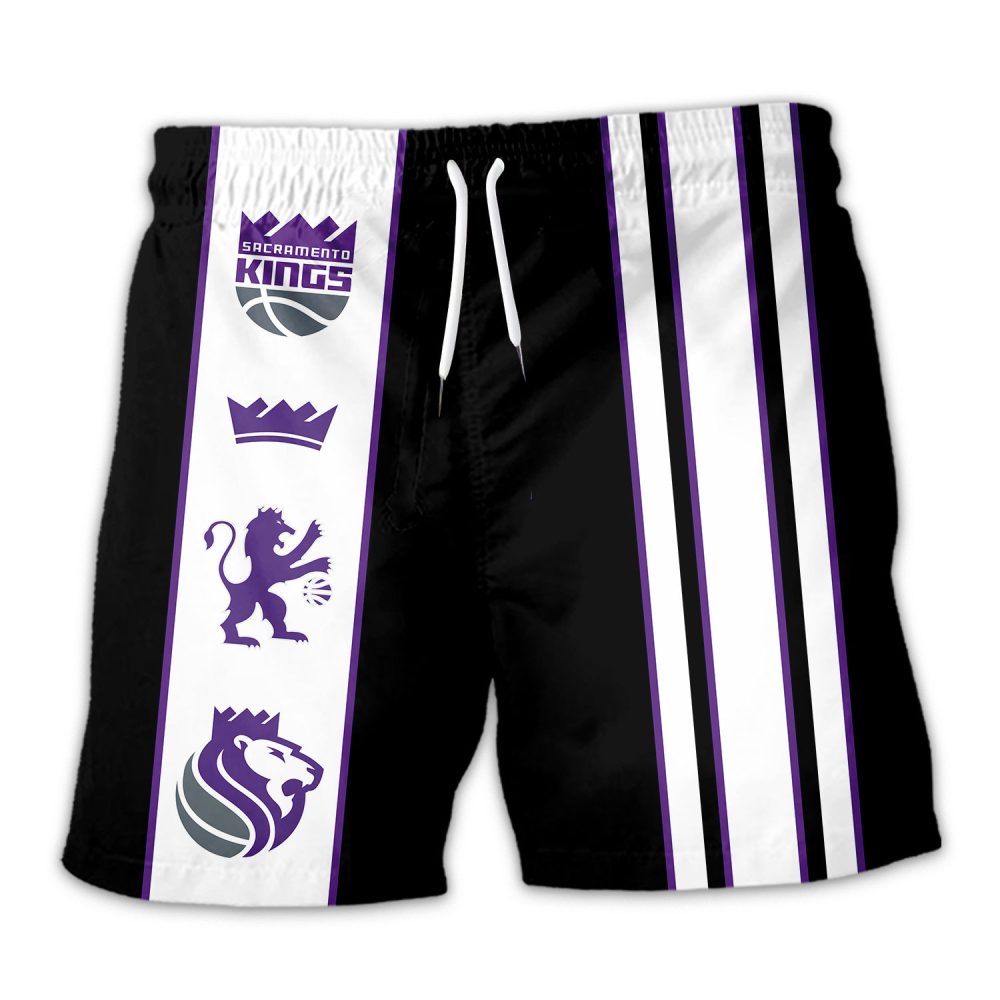 Sacramento Kings Hawaiian Shorts Classic Color Contrast - Image 3