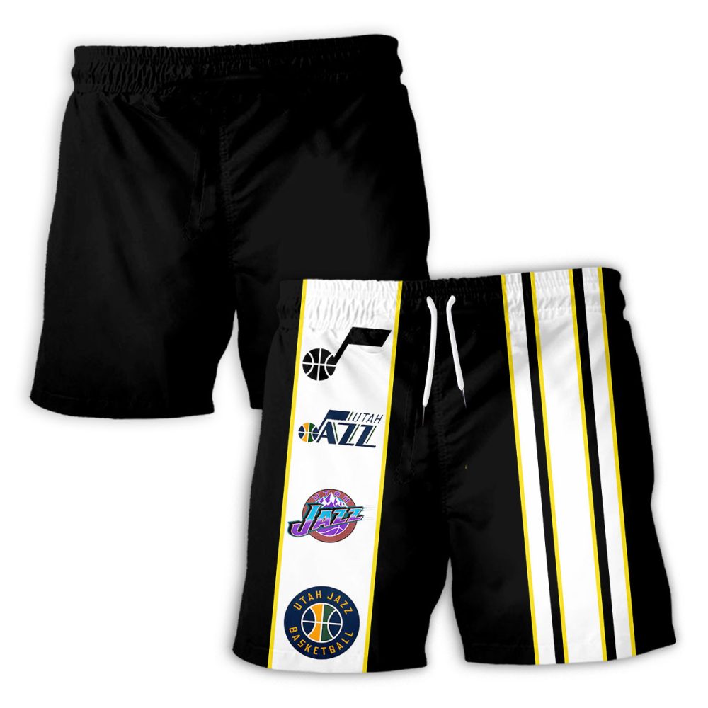 Utah Jazz Hawaiian Shorts Classic Color Contrast - Image 2