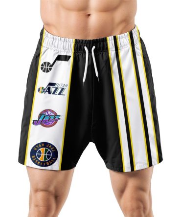Utah Jazz Hawaiian Shorts Classic Color Contrast
