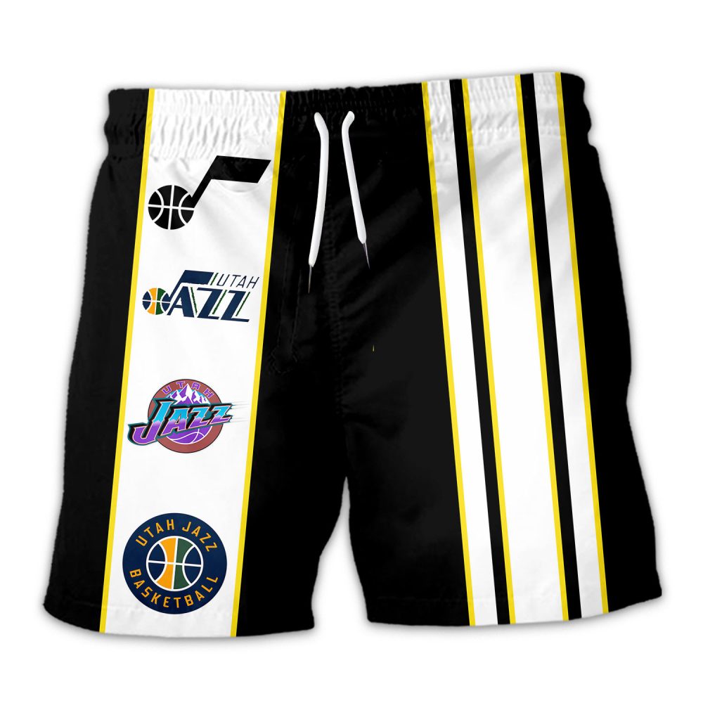 Utah Jazz Hawaiian Shorts Classic Color Contrast - Image 3