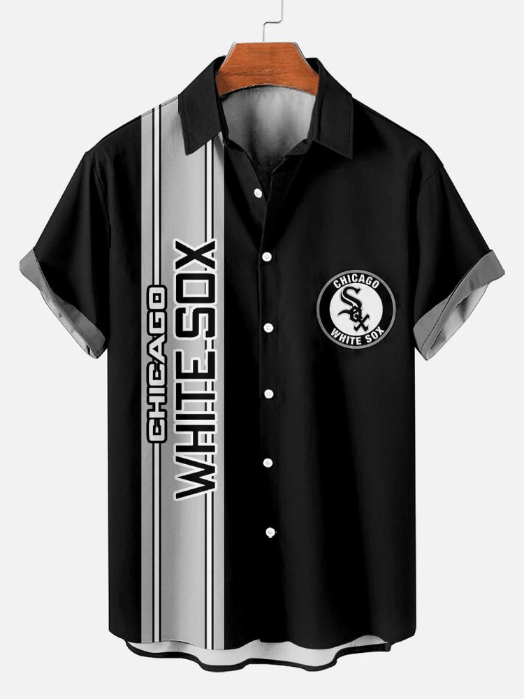 Chicago White Sox Classic Baseball Baseball Striped Hawaiian Shirt
