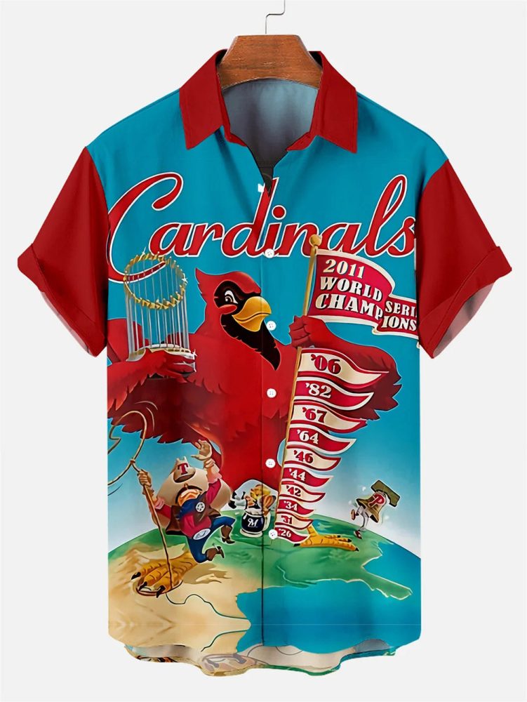 St. Louis Cardinals All Star Baseball Hawaiian Shirt