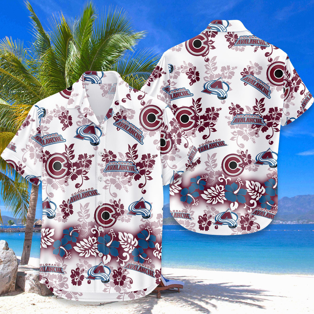 Colorado Avalanche Aloha Paradise Hawaiian Shirt