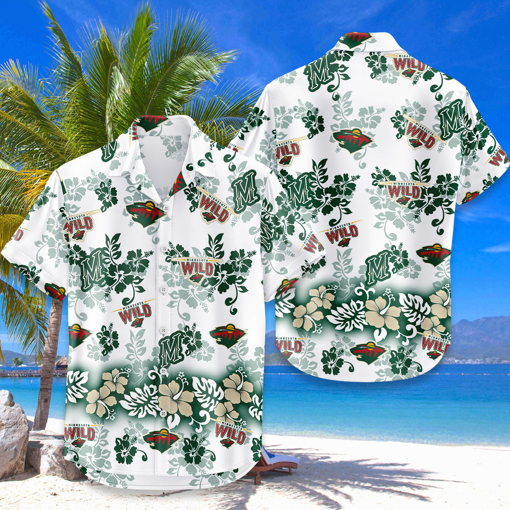 Minnesota Wild Aloha Paradise Hawaiian Shirt