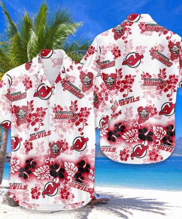 New Jersey Devils Aloha Paradise Hawaiian Shirt
