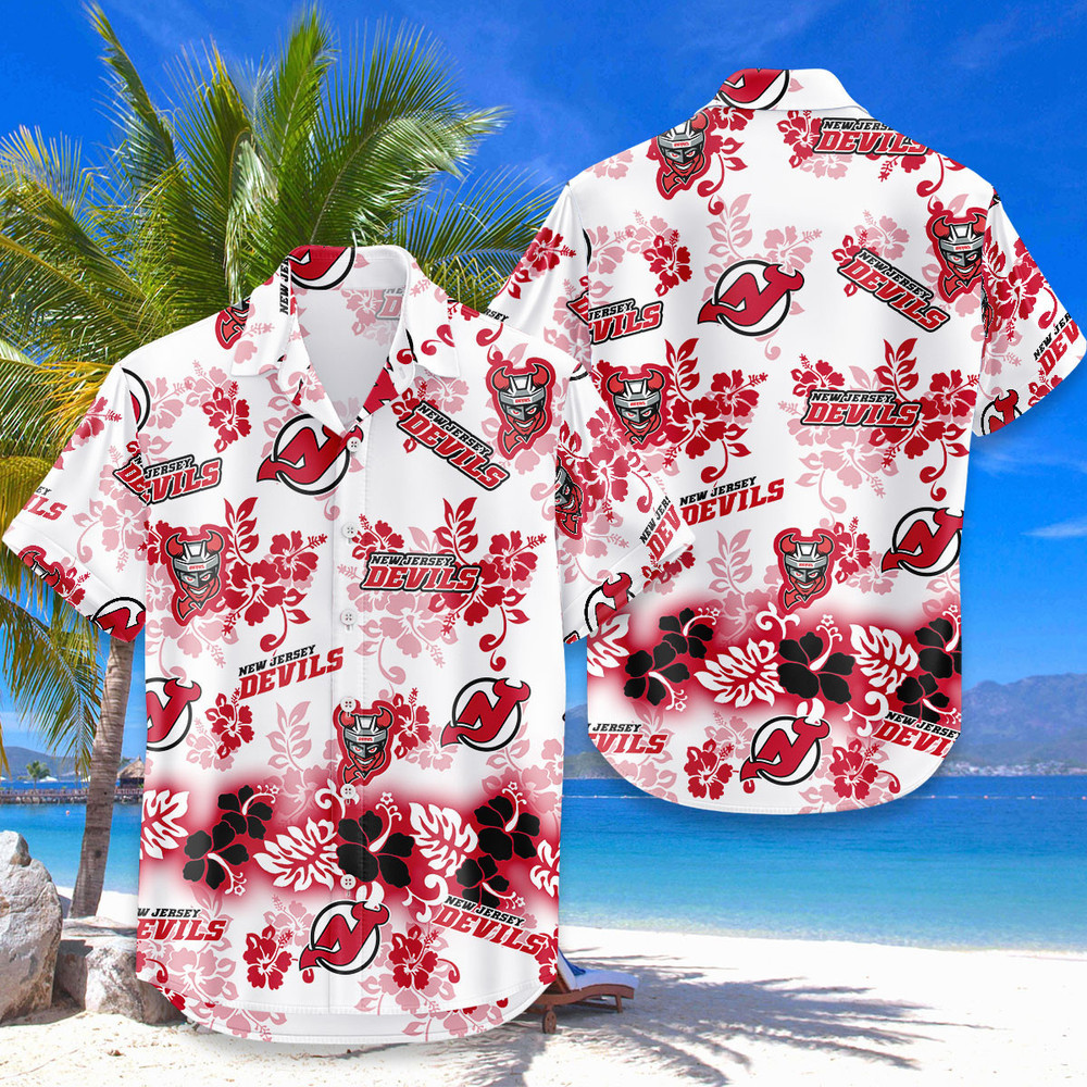 New Jersey Devils Aloha Paradise Hawaiian Shirt
